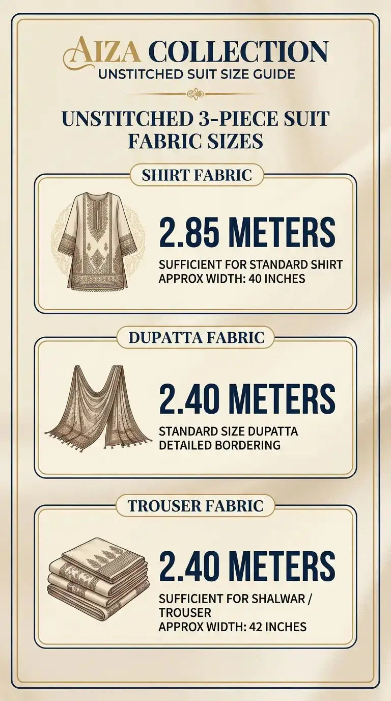 3pcs Unstiched Printed Lawn - Mehak Vol