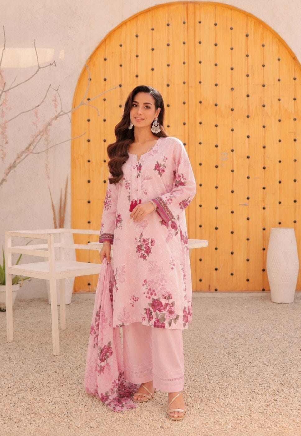 3pcs Unstitched Printed Lawn