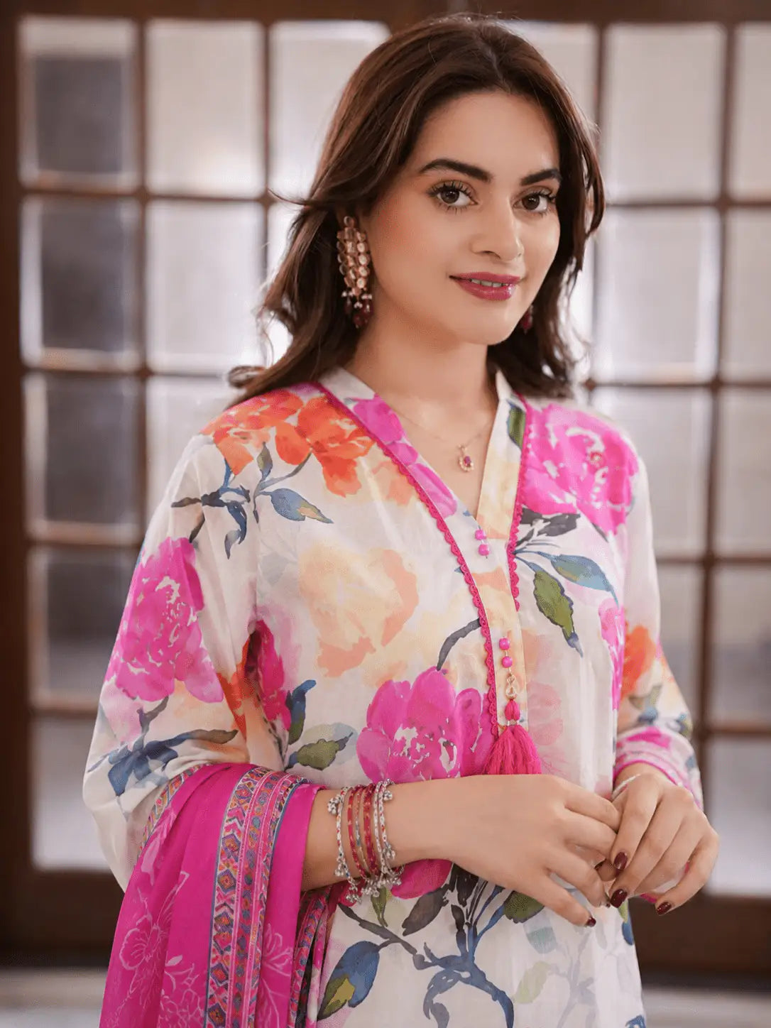 3pcs Unstitched Printed Lawn