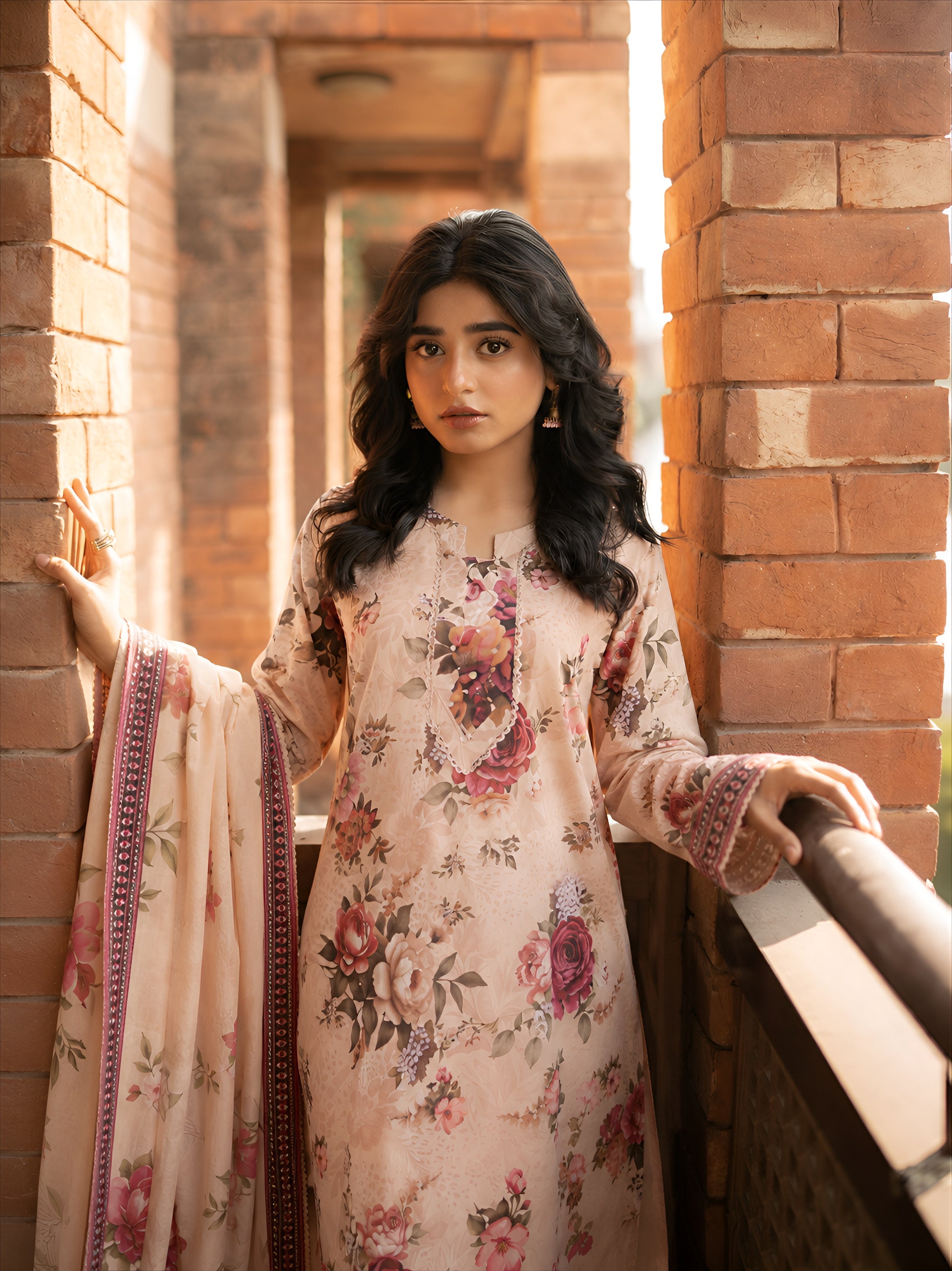 3pcs Unstitched Printed Lawn