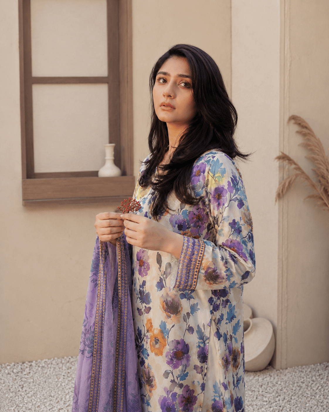 3pcs Unstitched Printed Lawn
