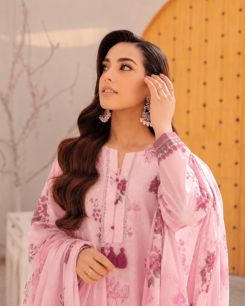 3pcs Unstitched Printed Lawn