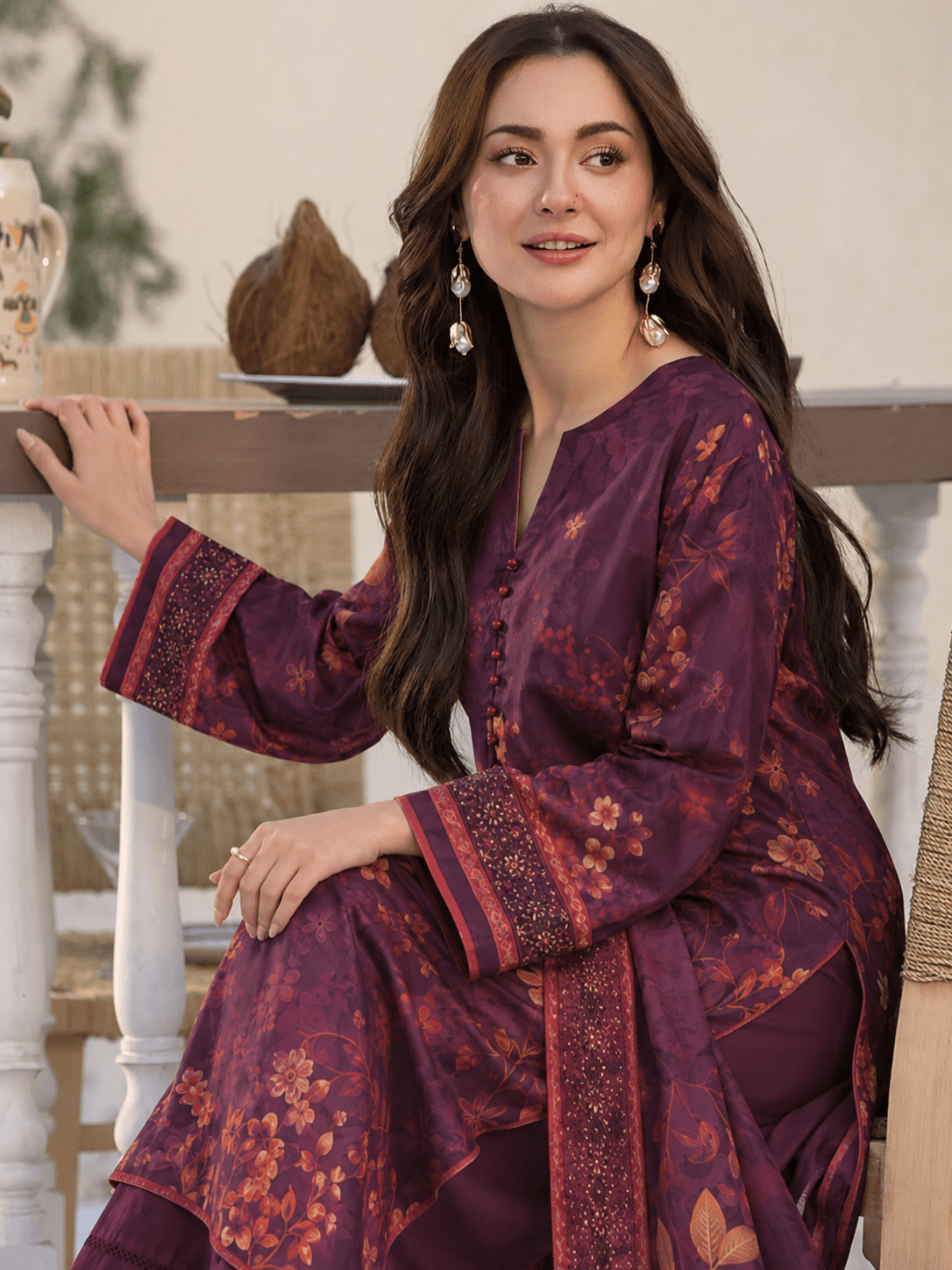 3pcs Unstitched Printed Lawn