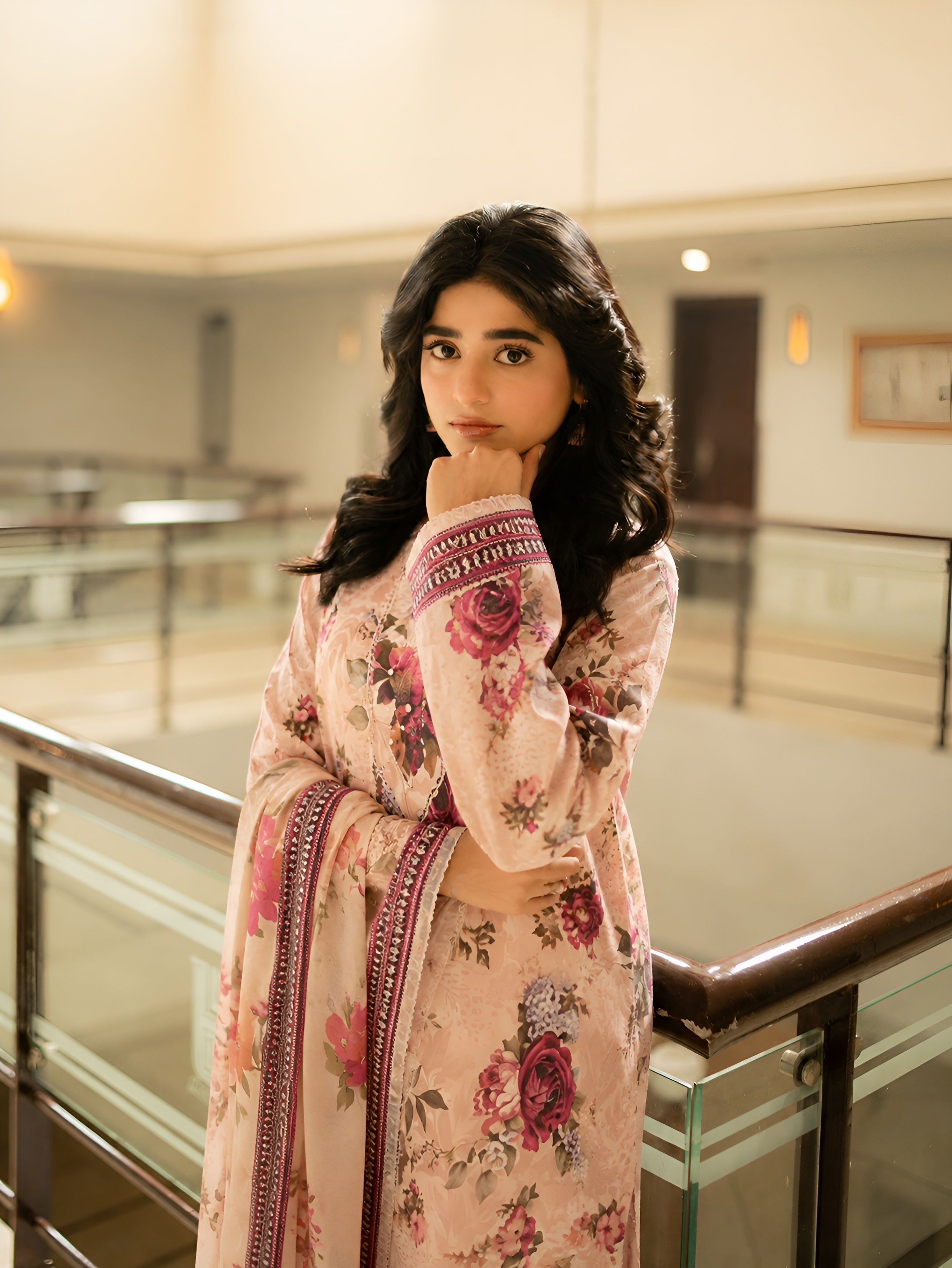 3pcs Unstitched Printed Lawn